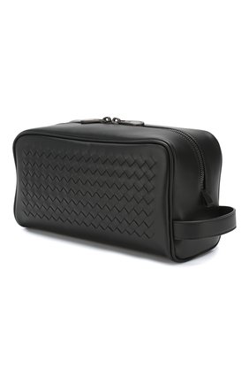 Мужской кожаный несессер BOTTEGA VENETA черного цвета по цене 59950 руб., арт. 551824/VB0C3 | Фото 2 Мужской кожаный несессер BOTTEGA VENETA черного цвета, арт. 551824/VB0C3 | Фото 2