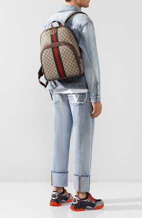 Мужской рюкзак ophidia gg GUCCI бежевого цвета по цене 119900 руб., арт. 547967/9U8BT | Фото 2 Мужской рюкзак ophidia gg GUCCI бежевого цвета, арт. 547967/9U8BT | Фото 2