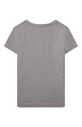 Детская хлопковая футболка ACNE STUDIOS светло-серого цвета по цене 3845 руб., арт. 2NH173 | Фото 2 Детская хлопковая футболка ACNE STUDIOS светло-серого цвета, арт. 2NH173 | Фото 2 (Статус проверки: Проверена категория; Материал внешний: Хлопок; Принт: Без принта; Рукава: Короткие; Девочки Кросс-КТ: футболка-одежда; Ростовка одежда: 4 года | 104 см, 5 лет | 110 см, 6 лет | 116 см, 8 лет | 128 см)