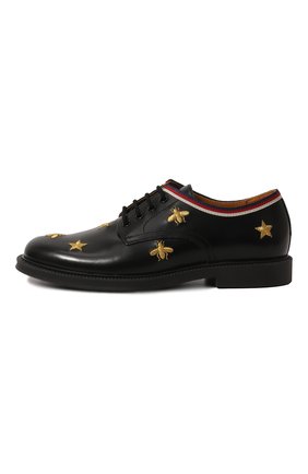 Детские кожаные дерби GUCCI черного цвета по цене 36350 руб., арт. 522232/D7310 | Фото 2 Детские кожаные дерби GUCCI черного цвета, арт. 522232/D7310 | Фото 2 (Статус проверки: Проверено, Проверена категория; Мальчики Кросс-КТ: дерби; Материал внешний: Кожа; Материал внутренний: Натуральная кожа)
