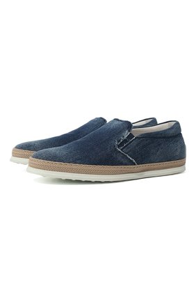 Мужские текстильные слипоны TOD’S синего цвета по цене 49700 руб., арт. XXM0TV0K900JDL | Фото 1 Мужские текстильные слипоны TOD’S синего цвета, арт. XXM0TV0K900JDL | Фото 1 (Материал внутренний: Натуральная кожа; Стили: Кэжуэл; Материал внешний: Текстиль)