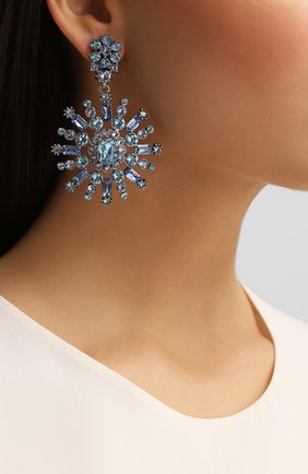 Серьги-клипсы с отделкой кристаллами Swarovski | Фото №2 Серьги-клипсы с отделкой кристаллами Swarovski | Фото №2