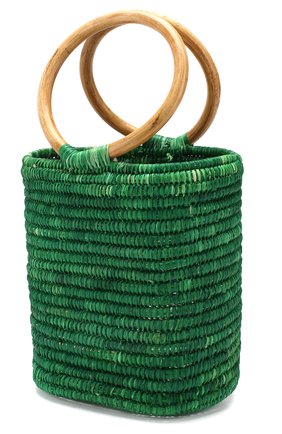 Женская сумка из рафии MANA SAINT TROPEZ зеленого цвета по цене 16050 руб., арт. GREEN S0 BAG | Фото 3 Женская сумка из рафии MANA SAINT TROPEZ зеленого цвета, арт. GREEN S0 BAG | Фото 3 (Материал: Растительное волокно; Размер: mini; Статус проверки: Проверена категория)