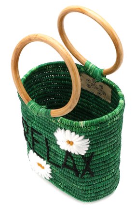 Женская сумка из рафии MANA SAINT TROPEZ зеленого цвета по цене 16050 руб., арт. GREEN S0 BAG | Фото 4 Женская сумка из рафии MANA SAINT TROPEZ зеленого цвета, арт. GREEN S0 BAG | Фото 4 (Материал: Растительное волокно; Размер: mini; Статус проверки: Проверена категория)