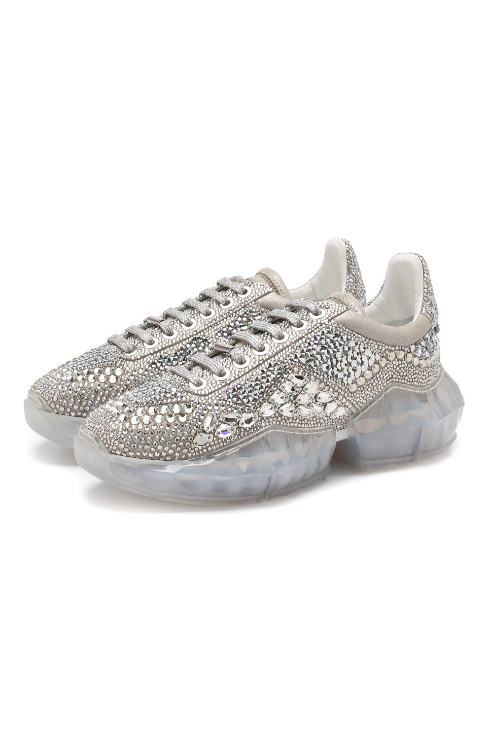 Женские серебряные кроссовки diamond JIMMY CHOO купить в интернет ...
