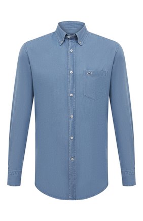 Хлопковая рубашка с воротником button down | Фото №1 Хлопковая рубашка с воротником button down | Фото №1