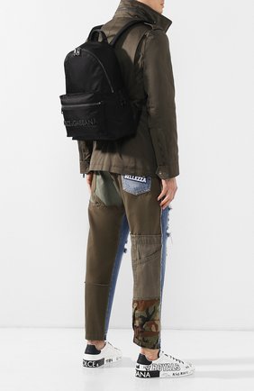 Мужской текстильный рюкзак street DOLCE & GABBANA черного цвета по цене 75900 руб., арт. BM1607/AZ675 | Фото 2 Мужской текстильный рюкзак street DOLCE & GABBANA черного цвета, арт. BM1607/AZ675 | Фото 2