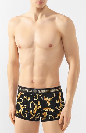 Мужские боксеры из вискозы VERSACE черного цвета по цене 10350 руб., арт. AUU03023/AV00214 | Фото 2 Мужские боксеры из вискозы VERSACE черного цвета, арт. AUU03023/AV00214 | Фото 2