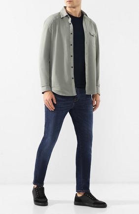Мужские кожаные кеды HARRYS OF LONDON черного цвета по цене 26250 руб., арт. NIMBLE TECH LEATHER/SUEDE | Фото 2 Мужские кожаные кеды HARRYS OF LONDON черного цвета, арт. NIMBLE TECH LEATHER/SUEDE | Фото 2