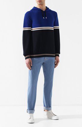 Мужские джинсы прямого кроя Z ZEGNA голубого цвета по цене 22950 руб., арт. VS795/ZZ507 | Фото 2 Мужские джинсы прямого кроя Z ZEGNA голубого цвета, арт. VS795/ZZ507 | Фото 2