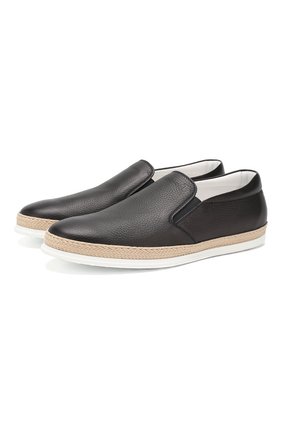 Мужские кожаные слипоны TOD’S синего цвета по цене 34450 руб., арт. XXM0TV0K900NLK | Фото 1 Мужские кожаные слипоны TOD’S синего цвета, арт. XXM0TV0K900NLK | Фото 1