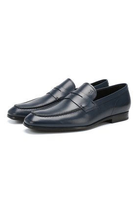 Мужские кожаные пенни-лоферы TOD’S синего цвета по цене 33550 руб., арт. XXM51B00010D90 | Фото 1 Мужские кожаные пенни-лоферы TOD’S синего цвета, арт. XXM51B00010D90 | Фото 1