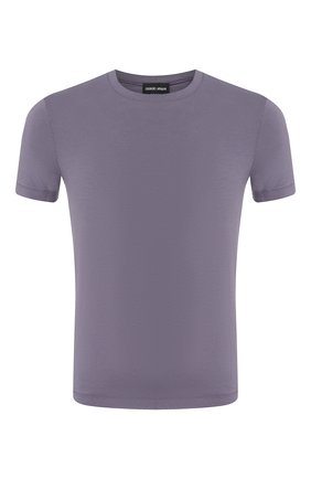 Мужская футболка из вискозы GIORGIO ARMANI фиолетового цвета по цене 0 руб., арт. 8NST52/SJP4Z | Фото 1 Мужская футболка из вискозы GIORGIO ARMANI фиолетового цвета, арт. 8NST52/SJP4Z | Фото 1 (Мужское Кросс-КТ: Футболка-одежда; Рукава: Короткие; Материал внешний: Вискоза; Длина (для топов): Стандартные; Принт: Без принта; Стили: Кэжуэл)