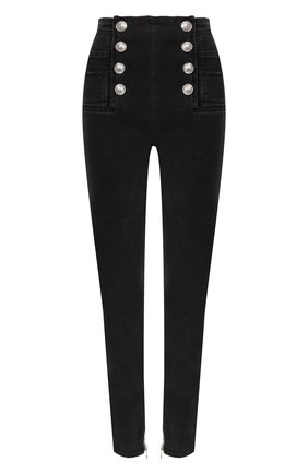 Женские джинсы-скинни BALMAIN черного цвета по цене 79200 руб., арт. RF15307/D027 | Фото 1 Женские джинсы-скинни BALMAIN черного цвета, арт. RF15307/D027 | Фото 1