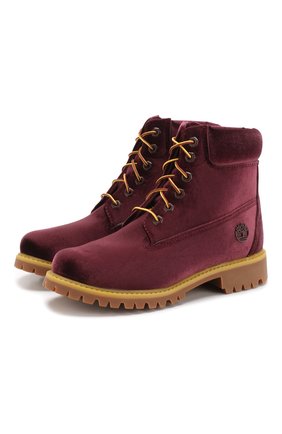 Текстильные ботинки Off-White x Timberland | Фото №1 Текстильные ботинки Off-White x Timberland | Фото №1