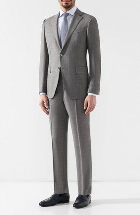 Мужская хлопковая сорочка с воротником кент ERMENEGILDO ZEGNA голубого цвета по цене 32950 руб., арт. 501040/9MS4BA | Фото 2 Мужская хлопковая сорочка с воротником кент ERMENEGILDO ZEGNA голубого цвета, арт. 501040/9MS4BA | Фото 2 (Материал внешний: Хлопок; Рукава: Длинные; Длина (для топов): Стандартные; Статус проверки: Проверено, Проверена категория; Случай: Формальный; Рубашки М: Под запонки; Принт: Полоска; Манжеты: Под запонки; Воротник: Кент)