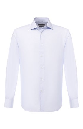 Мужская хлопковая сорочка CORNELIANI голубого цвета по цене 21500 руб., арт. 83P100-9111294/00 | Фото 1 Мужская хлопковая сорочка CORNELIANI голубого цвета, арт. 83P100-9111294/00 | Фото 1 (Рукава: Длинные; Материал внешний: Хлопок; Длина (для топов): Стандартные; Статус проверки: Проверено, Проверена категория; Случай: Формальный; Воротник: Кент; Манжеты: На пуговицах; Принт: Однотонные)