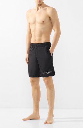 Детского плавки-шорты GIVENCHY черного цвета по цене 33400 руб., арт. BMA0051Y5N | Фото 2 Детского плавки-шорты GIVENCHY черного цвета, арт. BMA0051Y5N | Фото 2