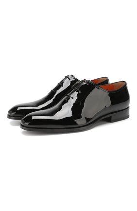 Мужские лаковые оксфорды SANTONI черного цвета по цене 45950 руб., арт. MCCR11732JC6IVERN01 | Фото 1 Мужские лаковые оксфорды SANTONI черного цвета, арт. MCCR11732JC6IVERN01 | Фото 1