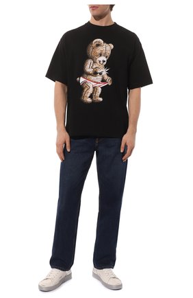 Мужская хлопковая футболка DOM REBEL черного цвета по цене 9740 руб., арт. SNAP/T-SHIRT | Фото 2 Мужская хлопковая футболка DOM REBEL черного цвета, арт. SNAP/T-SHIRT | Фото 2
