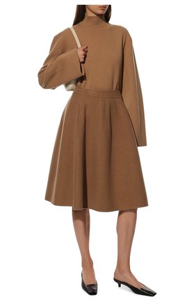 Женская кашемировая юбка BOTTEGA VENETA бежевого цвета по цене 191500 руб., арт. 546074/VCYJ0 | Фото 2 Женская кашемировая юбка BOTTEGA VENETA бежевого цвета, арт. 546074/VCYJ0 | Фото 2