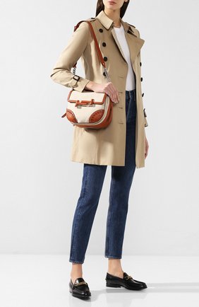 Женская сумка double t TOD’S бежевая цвета, арт. XBWD0TST100KNR купить в ЦУМ | Фото №2 Сумка Double T Tod’s бежевая цвета | Фото №2