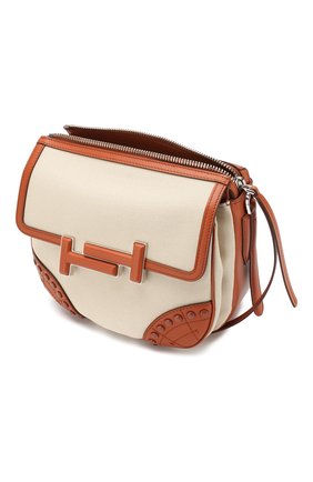 Женская сумка double t TOD’S бежевая цвета, арт. XBWD0TST100KNR купить в ЦУМ | Фото №4 Сумка Double T Tod’s бежевая цвета | Фото №4
