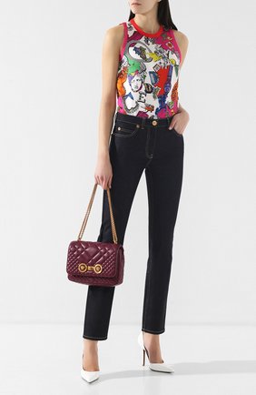 Женская сумка icon VERSACE бордовая цвета, арт. DBFG478/DNATR2 купить в ЦУМ | Фото №2 Сумка Icon Versace бордовая цвета | Фото №2