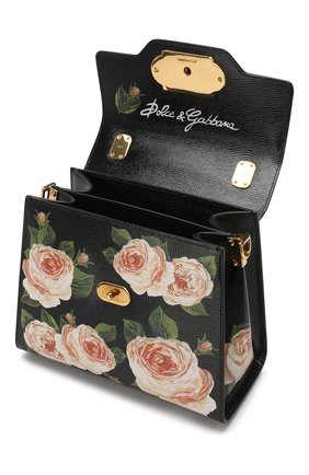 Женская сумка welcome medium DOLCE & GABBANA черная цвета, арт. BB6374/AZ534 купить в ЦУМ | Фото №4 Сумка Welcome medium Dolce & Gabbana черная цвета | Фото №4
