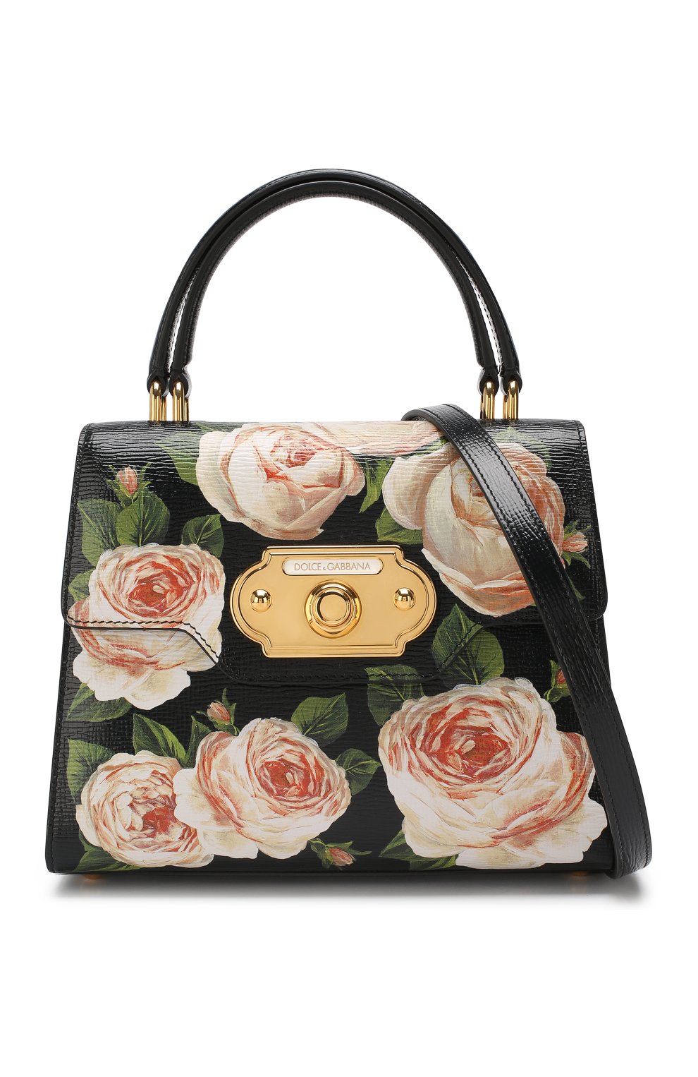 Женская сумка welcome medium DOLCE & GABBANA черная цвета, арт. BB6374/AZ534 купить в ЦУМ | Фото №5 Сумка Welcome medium Dolce & Gabbana черная цвета | Фото №5