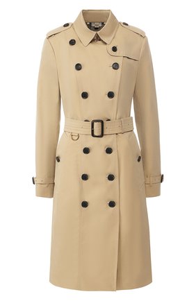 Женский хлопковый тренч sandringham BURBERRY бежевого цвета по цене 138000 руб., арт. 4006904 | Фото 1 Женский хлопковый тренч sandringham BURBERRY бежевого цвета, арт. 4006904 | Фото 1