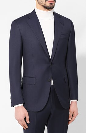 Мужской шерстяной костюм CORNELIANI темно-синего цвета по цене 124500 руб., арт. 837268-9117087/92 Q1 | Фото 2 Мужской шерстяной костюм CORNELIANI темно-синего цвета, арт. 837268-9117087/92 Q1 | Фото 2