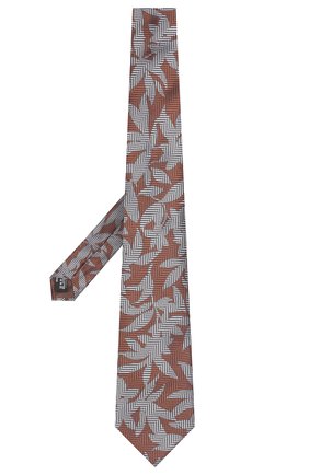Мужской шелковый галстук GIORGIO ARMANI разноцветного цвета, арт. 360054/9P936 | Фото 2 (Статус проверки: Проверено; Материал: Текстиль, Шелк; Принт: С принтом)