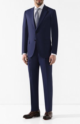 Мужской шерстяной костюм ZEGNA COUTURE синего цвета по цене 324500 руб., арт. 532N23/21L2N5 | Фото 1 Мужской шерстяной костюм ZEGNA COUTURE синего цвета, арт. 532N23/21L2N5 | Фото 1