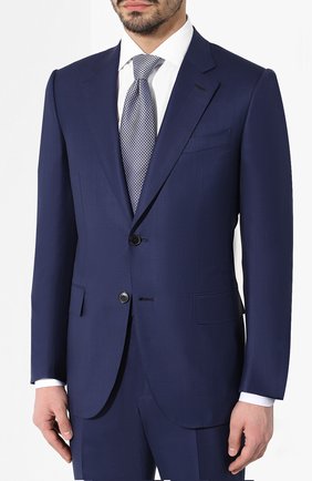 Мужской шерстяной костюм ZEGNA COUTURE синего цвета по цене 324500 руб., арт. 532N23/21L2N5 | Фото 2 Мужской шерстяной костюм ZEGNA COUTURE синего цвета, арт. 532N23/21L2N5 | Фото 2
