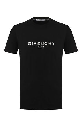 Мужская хлопковая футболка GIVENCHY черного цвета по цене 29950 руб., арт. BM70K93002 | Фото 1 Мужская хлопковая футболка GIVENCHY черного цвета, арт. BM70K93002 | Фото 1