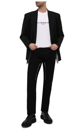 Мужская хлопковая футболка GIVENCHY белого цвета по цене 29950 руб., арт. BM70K93002 | Фото 2 Мужская хлопковая футболка GIVENCHY белого цвета, арт. BM70K93002 | Фото 2