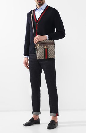 Мужская сумка-планшет ophidia GUCCI бежевого цвета по цене 63700 руб., арт. 547926/96IWT | Фото 2 Мужская сумка-планшет ophidia GUCCI бежевого цвета, арт. 547926/96IWT | Фото 2
