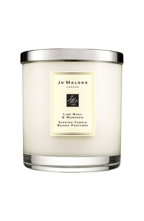 Свеча ароматная lime basil & mandarin JO MALONE LONDON бесцветного цвета по цене 32000 руб., арт. L368-01 | Фото 1 Свеча ароматная lime basil & mandarin JO MALONE LONDON бесцветного цвета, арт. L368-01 | Фото 1 (Статус проверки: Проверена категория; Ограничения доставки: flammable)
