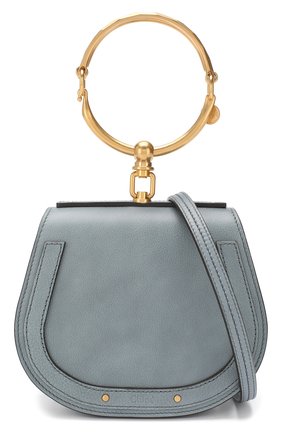 Женская сумка nile small CHLOÉ голубого цвета по цене 107500 руб., арт. CHC17US301HEU | Фото 6 Женская сумка nile small CHLOÉ голубого цвета, арт. CHC17US301HEU | Фото 6