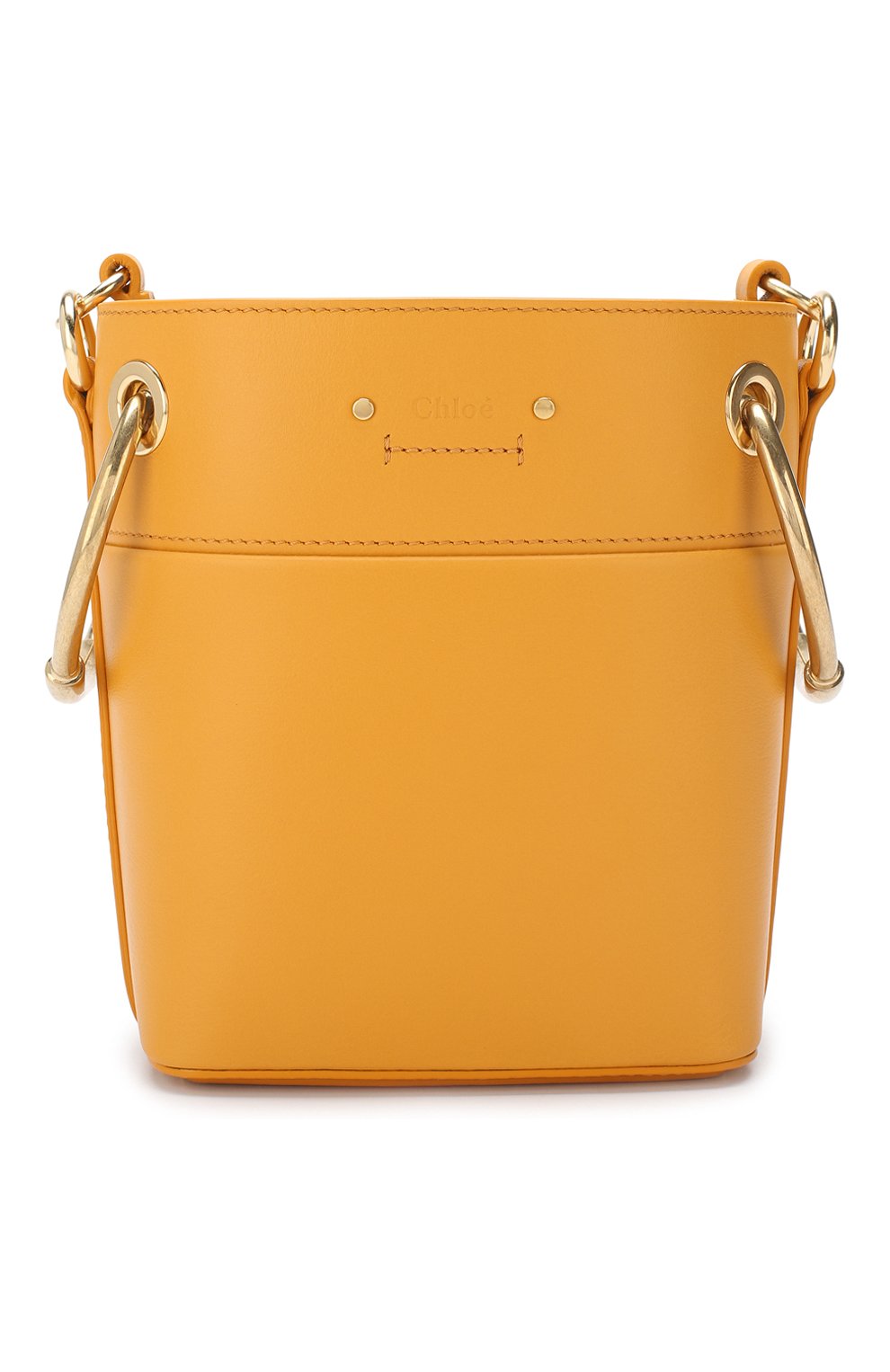 Женская сумка roy bucket mini CHLOÉ желтая цвета, арт. CHC18AS128H1Z купить в ЦУМ | Фото №7 Сумка Roy Bucket mini Chloé желтая цвета | Фото №7