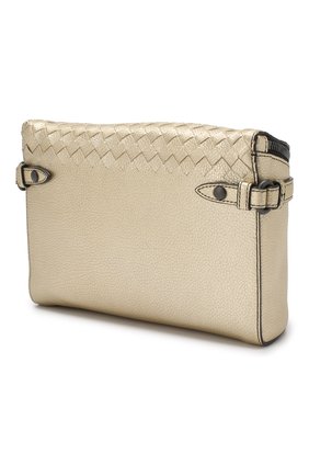 Женская сумка из кожи BOTTEGA VENETA золотая цвета, арт. 542338/VBNF1 купить в ЦУМ | Фото №3 Сумка из кожи Bottega Veneta золотая цвета | Фото №3