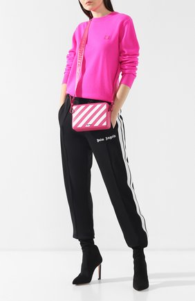 Женская сумка diag OFF-WHITE фуксия цвета, арт. 0WNA066R194230822801 купить в ЦУМ | Фото №2 Сумка Diag Off-White фуксия цвета | Фото №2