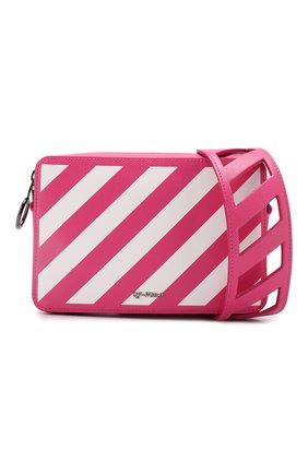 Женская сумка diag OFF-WHITE фуксия цвета, арт. 0WNA066R194230822801 купить в ЦУМ | Фото №6 Сумка Diag Off-White фуксия цвета | Фото №6
