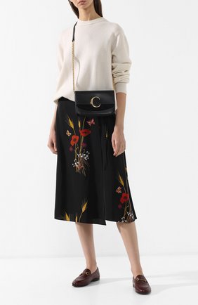 Женский клатч chloé c CHLOÉ черного цвета по цене 77950 руб., арт. CHC19SS192A37 | Фото 2 Женский клатч chloé c CHLOÉ черного цвета, арт. CHC19SS192A37 | Фото 2
