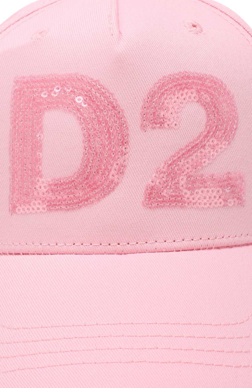 Хлопковая бейсболка Dsquared2 розового цвета, арт. DQ03HI-D00UE в ЦУМ | Фото №3 Хлопковая бейсболка Dsquared2 розового цвета | Фото №3