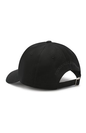 Детская хлопковая бейсболка DSQUARED2 черного цвета по цене 8480 руб., арт. DQ03HI-D00UE | Фото 2 Детская хлопковая бейсболка DSQUARED2 черного цвета, арт. DQ03HI-D00UE | Фото 2