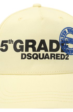 Детская хлопковая бейсболка DSQUARED2 желтого цвета по цене 7205 руб., арт. DQ03IA-D00UE | Фото 3 Детская хлопковая бейсболка DSQUARED2 желтого цвета, арт. DQ03IA-D00UE | Фото 3