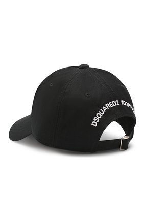 Детская хлопковая бейсболка DSQUARED2 черного цвета по цене 11750 руб., арт. DQ03IA-D00UE | Фото 2 Детская хлопковая бейсболка DSQUARED2 черного цвета, арт. DQ03IA-D00UE | Фото 2 (Материал: Текстиль, Хлопок; Статус проверки: Проверено)