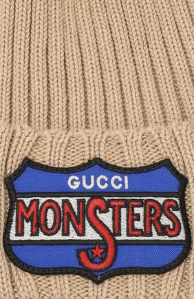 Хлопковая шапка Gucci бежевого цвета, арт. 556634/4K111 в ЦУМ | Фото №3 Хлопковая шапка Gucci бежевого цвета | Фото №3